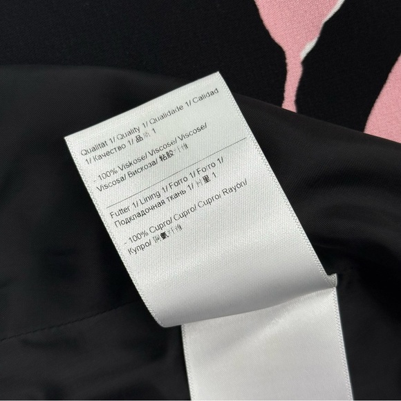 Escada Women’s Forever Romantic Floral Black Pink A Line Full Skirt 36 / 6 US - Picture 7 of 10